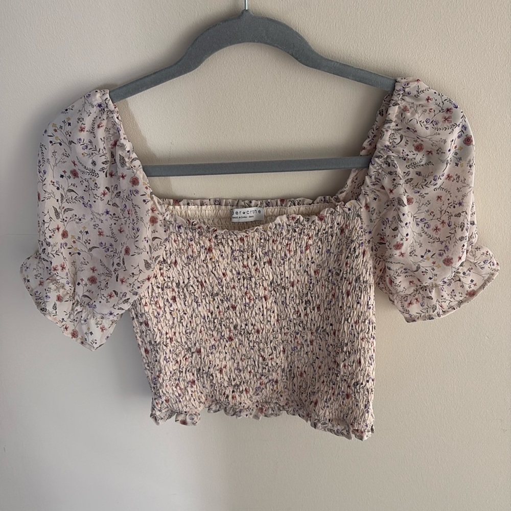 Floral Puff Sleeve Top
